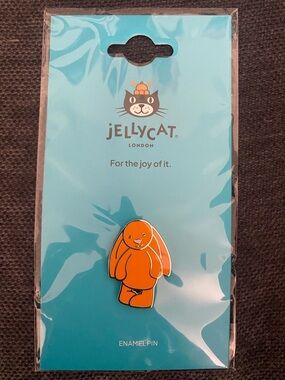 Jellycat Orange Bashful Bunny Enamel Pin